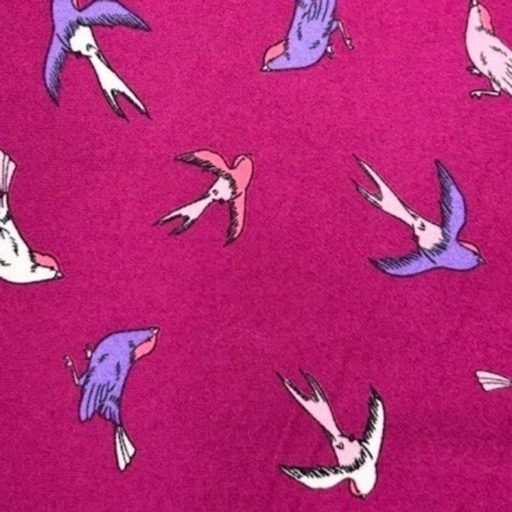 Dot Smile Girls 7 Empire Dress Purple Sparrow Bird Plum Flutter‎ Twirl NWT